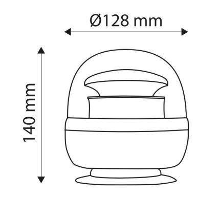 Lampeggiante a LED magnetico LUCE LED SMD 2835/12-24V