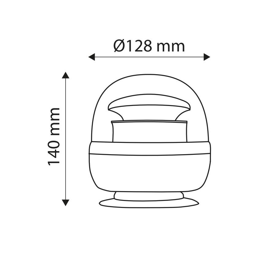 Lampeggiante a LED magnetico LUCE LED SMD 2835/12-24V