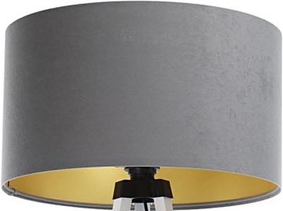 Lampenschirm für Stehleuchte STANDART E27 d 45 cm grau/golden