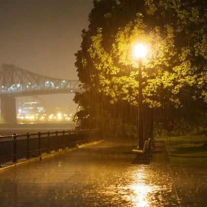 Lampione stradale LED con sensore crepuscolare CHIP SAMSUNG LED/100W/230V 6500K IP65 grigio