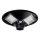 Lampione solare dimmerabile a LED con sensore LED/15W/6V 11000 mAh 6500K IP65 nero + telecomando