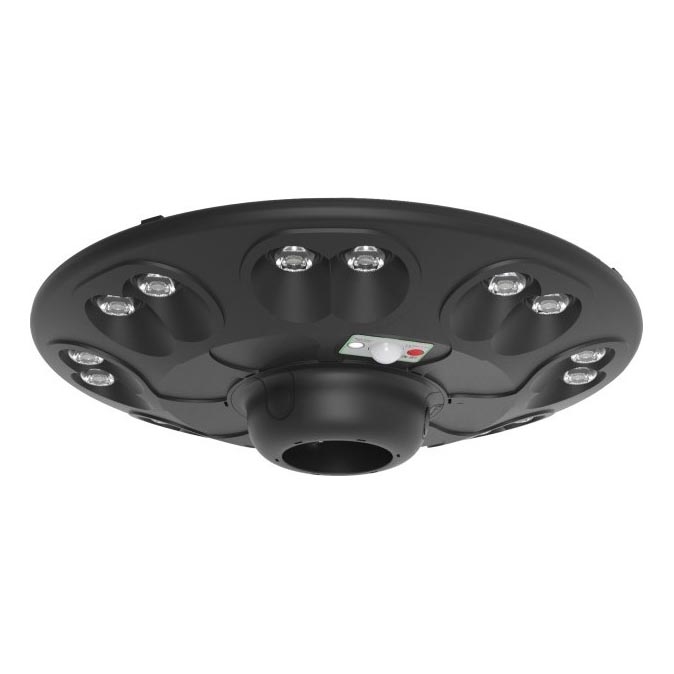Lampione solare stradale LED con sensore LUVIA LED/15W/3,2V 4000K IP54 5400 mAh + telecomando