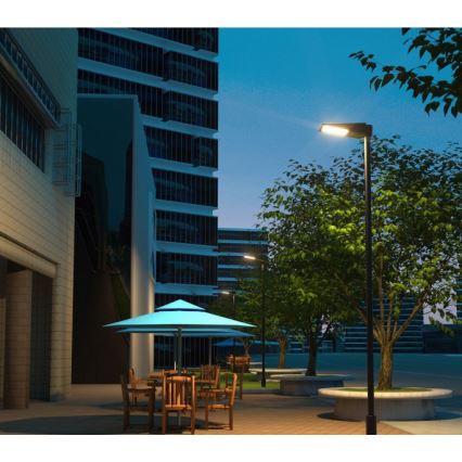 Lampione solare stradale dimmerabile a LED con sensore STREET LED/30W/9,6V 3000/4000K 6000 mAh IP65 + telecomando