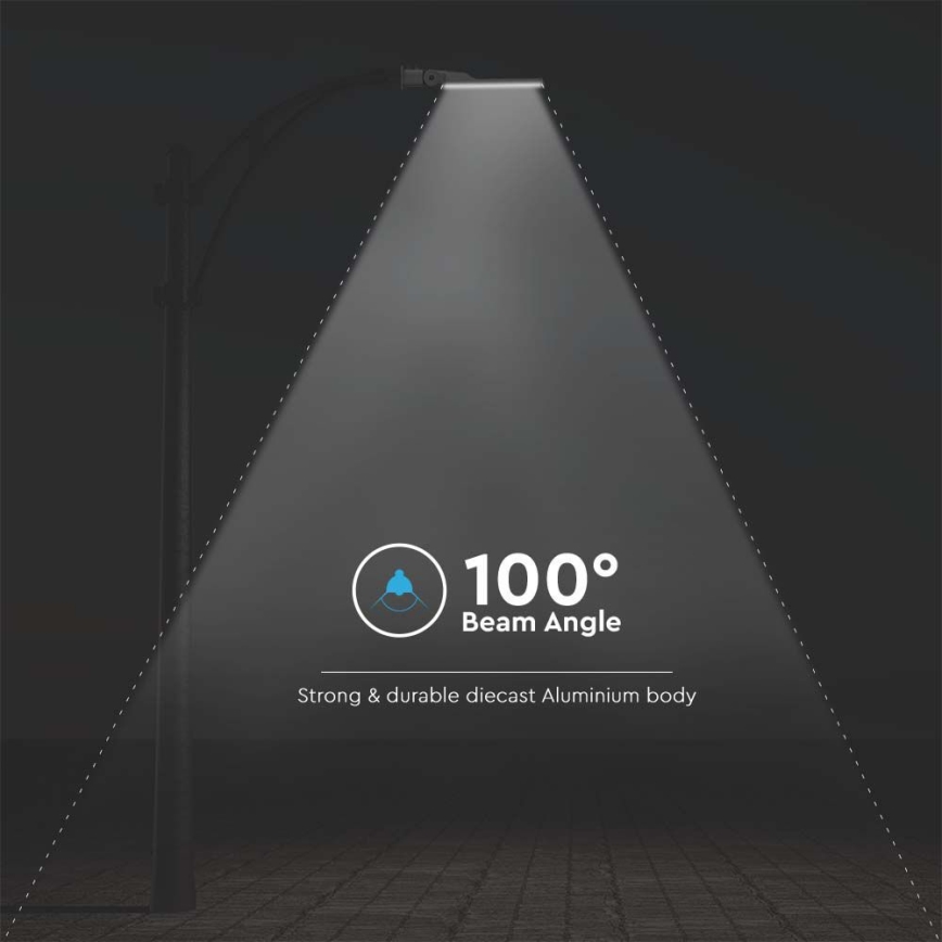 Lampione stradale a LED con sensore SAMSUNG CHIP LED/50W/230V 4000K IP65