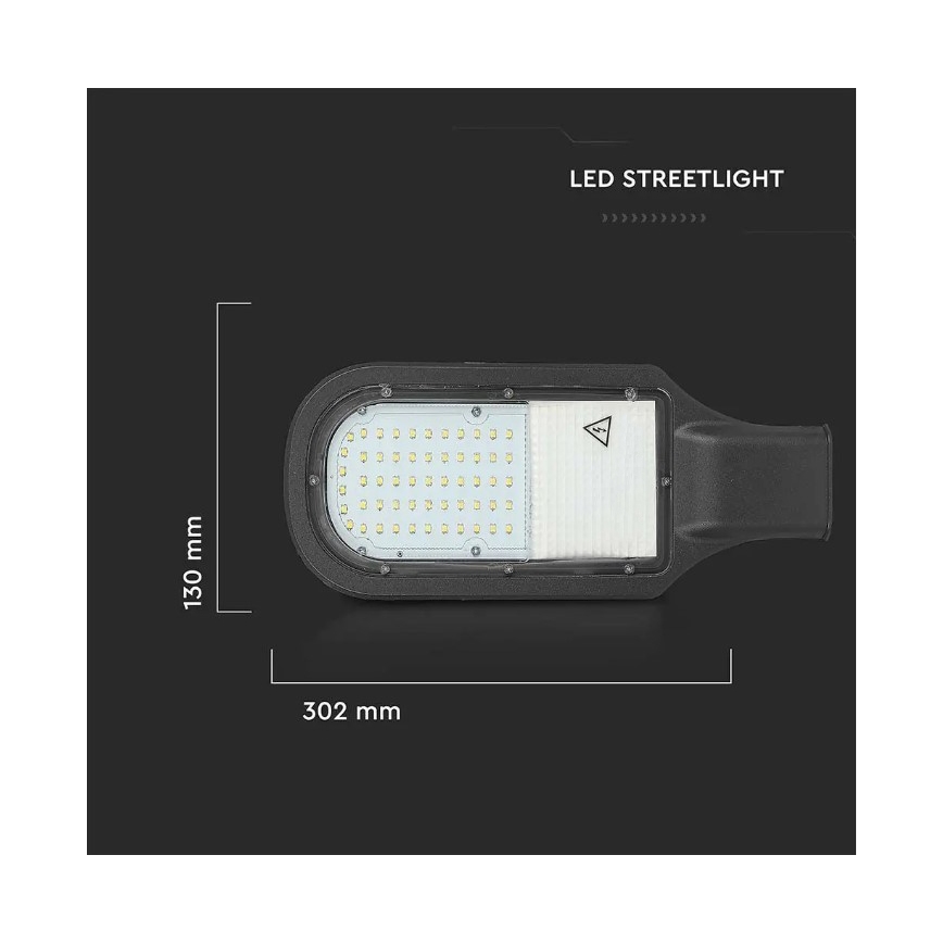 Lampione stradale a LED SAMSUNG CHIP LED/30W/230V 6400K IP65