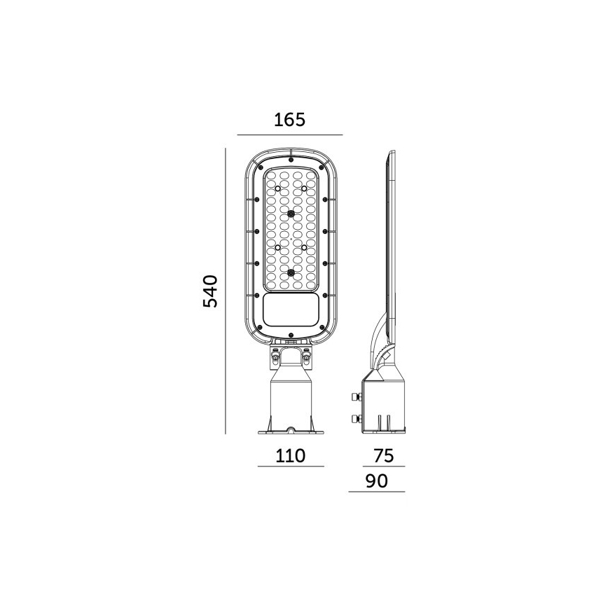 Lampione stradale LED BRELUXO 150W/230V 4000K IP65