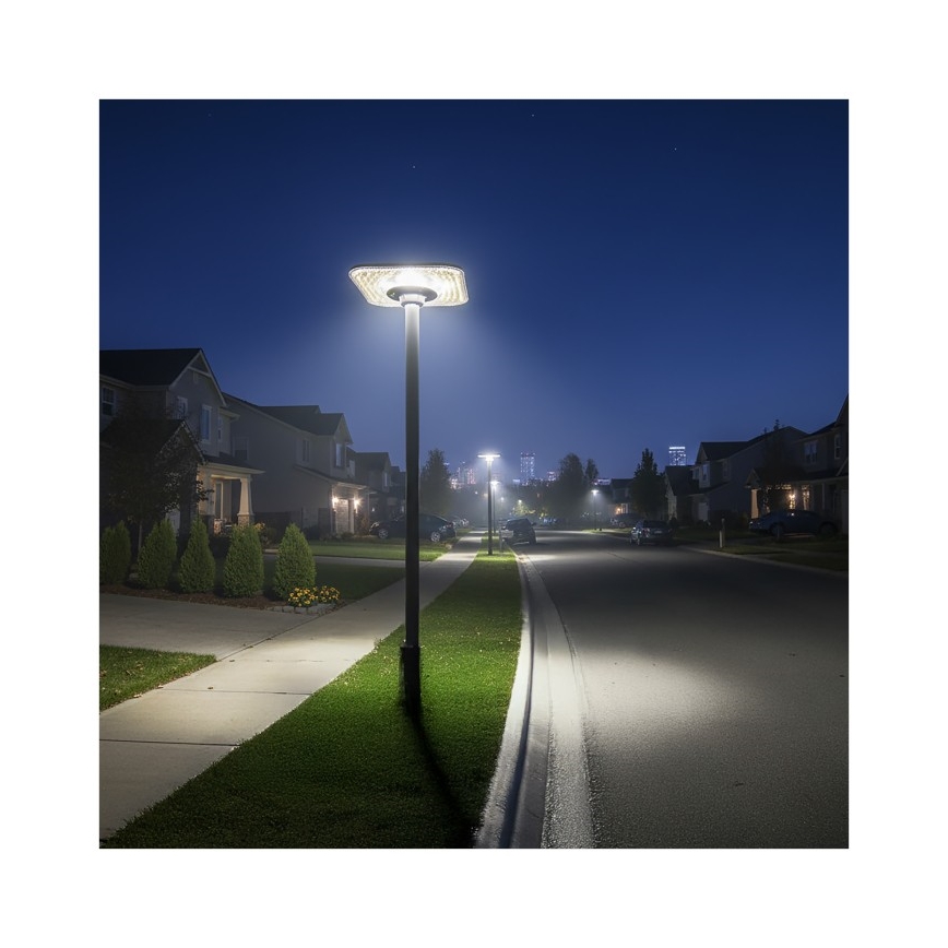 Lampione stradale solare LED con sensore SOLSUMI LED/25W/3,2V 3000/4000/6500K IP54 24000 mAh + telecomando