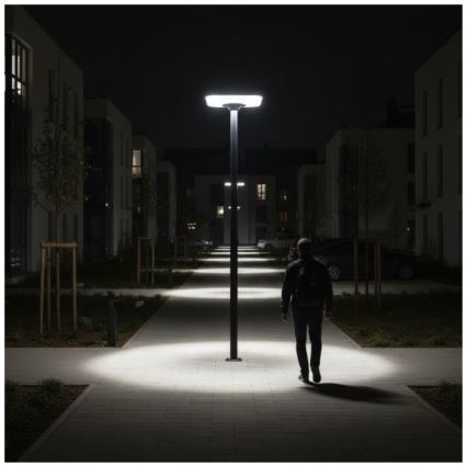 Lampione stradale solare LED con sensore SOLSUMI LED/25W/3,2V 3000/4000/6500K IP54 24000 mAh + telecomando