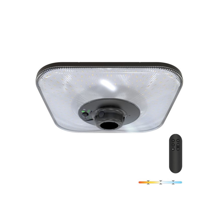 Lampione stradale solare LED con sensore SOLSUMI LED/25W/3,2V 3000/4000/6500K IP54 24000 mAh + telecomando