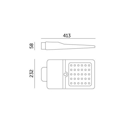 Lampione stradale solare a LED con sensore STREET LED/15W/7,4V 4000K IP65 5400 mAh