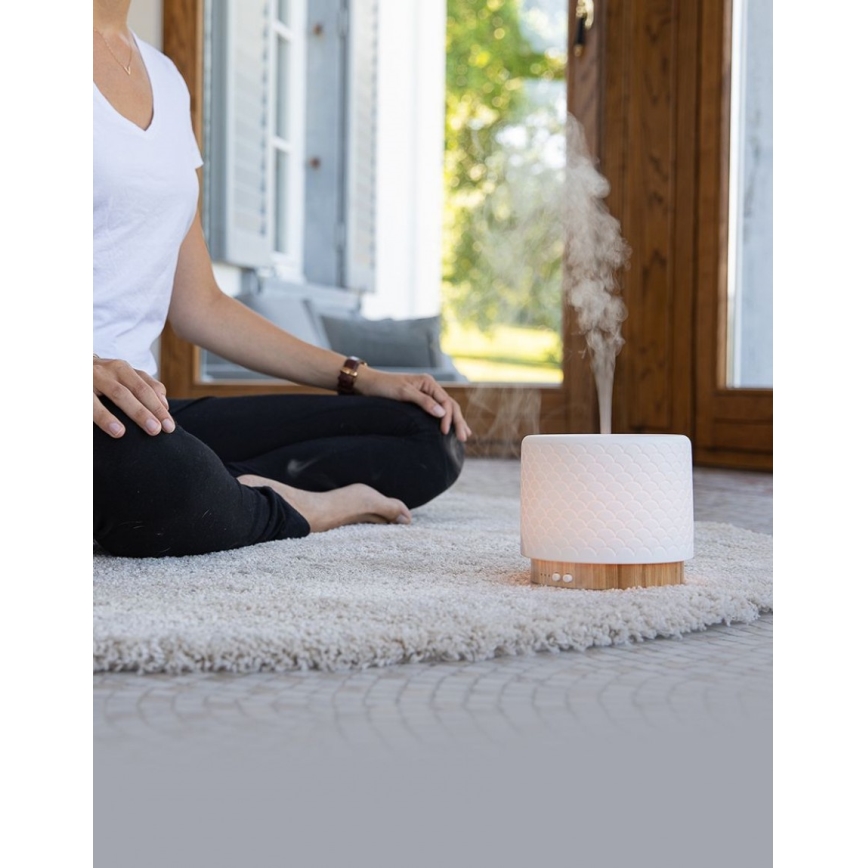 Lanaform - Diffuseur d'arômes ultrasonique LED 5V 280 ml USB