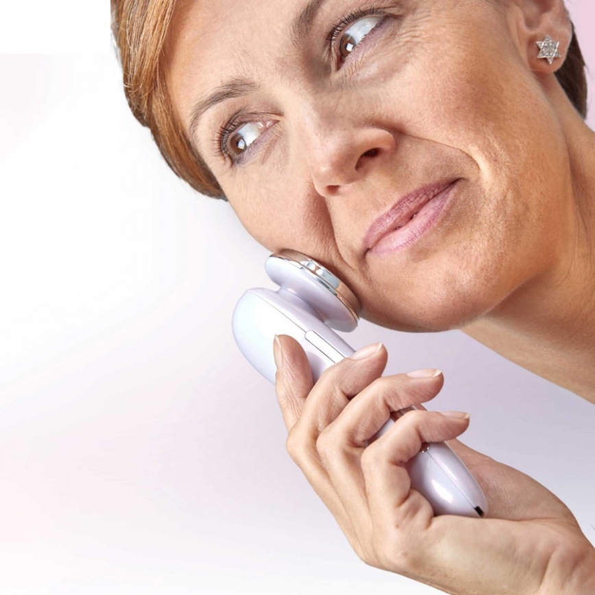 Lanaform - Dispositivo ad ultrasuoni per il ringiovanimento della pelle PURESKIN 3W/800mAh