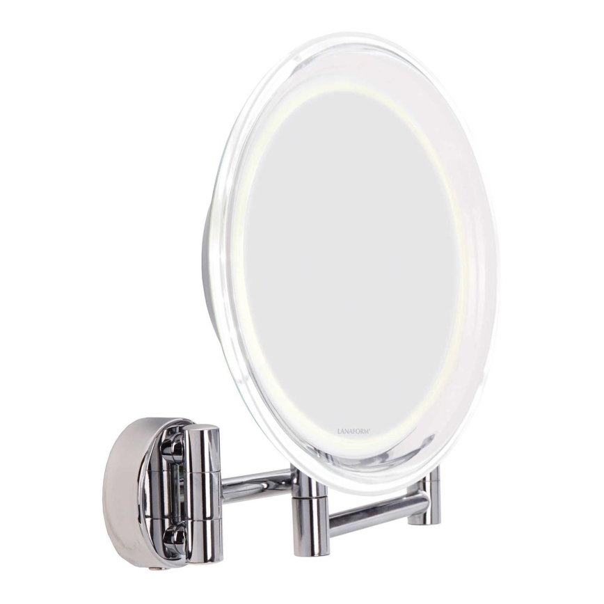 Lanaform - LED-Wand-Kosmetikspiegel WALL LED/4xAAA