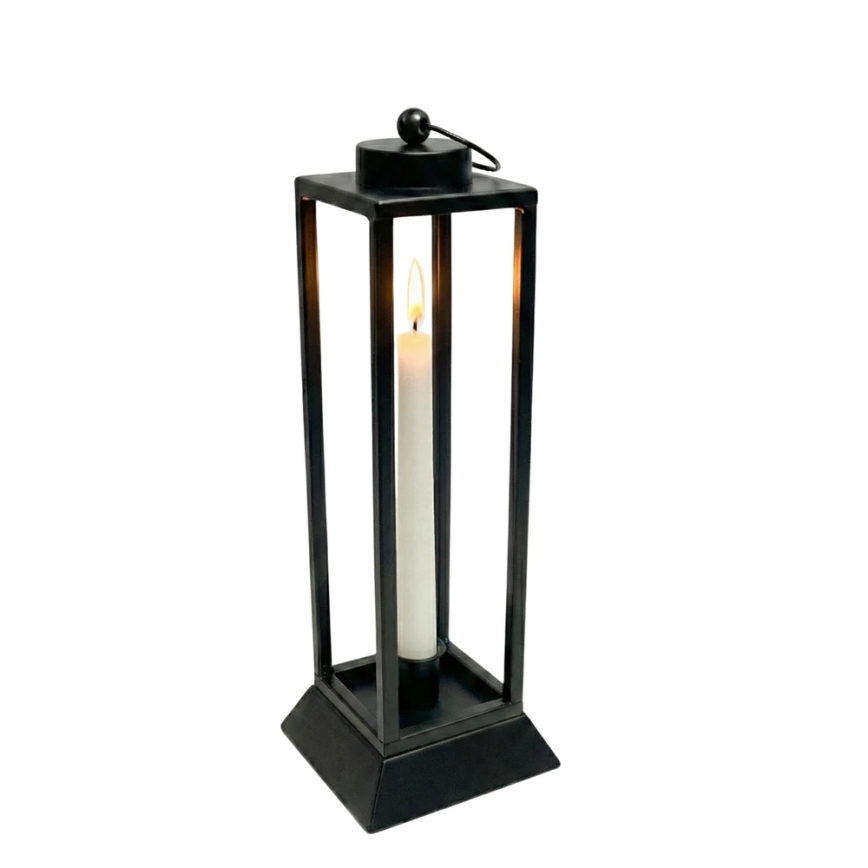 Lanterna decorativa HALL 39,5 cm nera