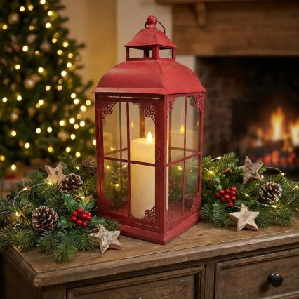 Lanterna decorativa REDY 56 cm rossa