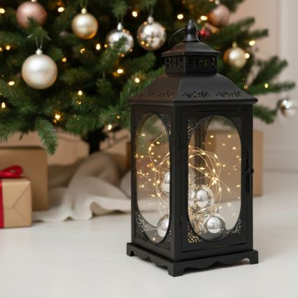Lanterna decorativa ROSEHILL 54,5 cm nera
