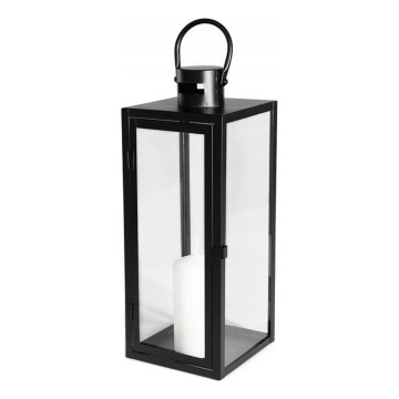 Lanterna decorativa TOWER 29 cm nera