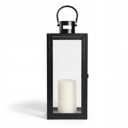 Lanterna decorativa TOWER 29 cm nera
