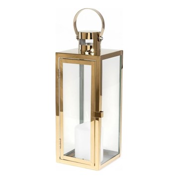 Lanterna decorativa TOWER 49 cm dorata