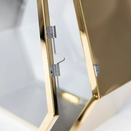 Lanterne décorative dorée 34 cm