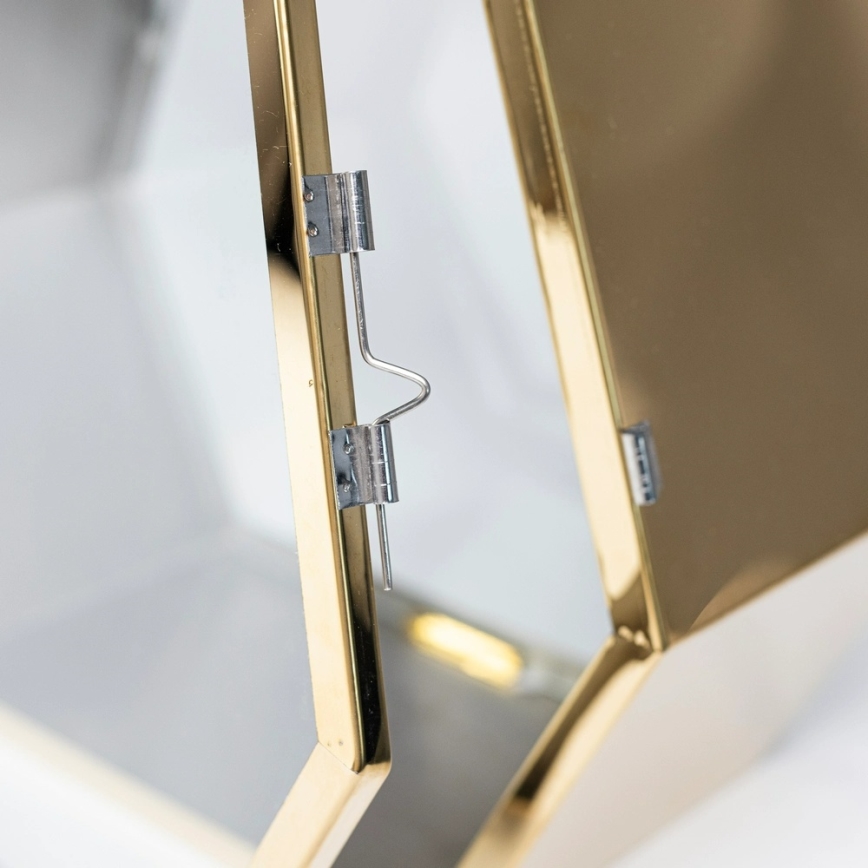 Lanterne décorative dorée 34 cm