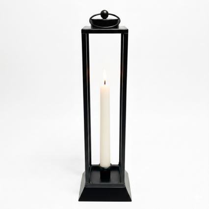 Lanterne décorative HALL 34 cm noire