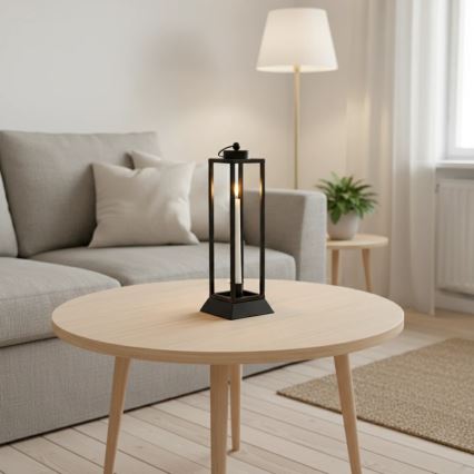 Lanterne décorative HALL 39,5 cm noire