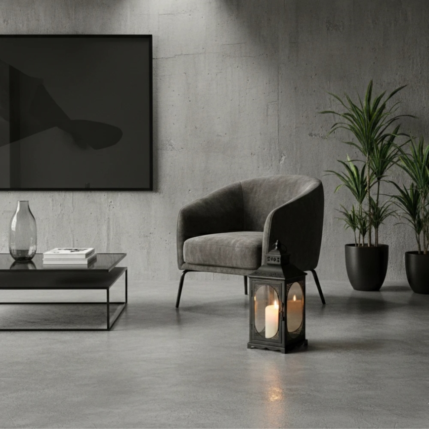Lanterne décorative ROSEHILL 54,5 cm noire