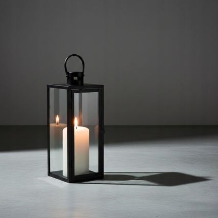 Lanterne décorative TOWER 29 cm, noire