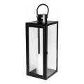 Lanterne décorative TOWER 38 cm noire