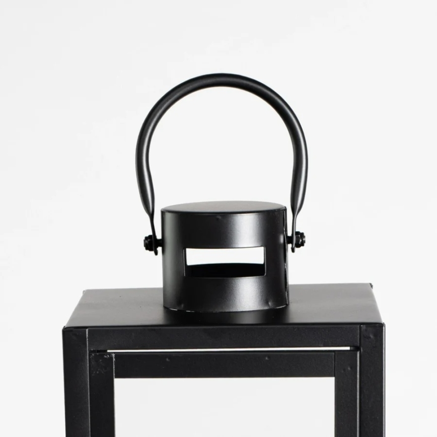Lanterne décorative TOWER 38 cm noire
