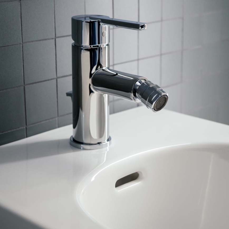 LAUFEN H3410810041141 - Rubinetto del bidet + con scarico LUA cromo lucido