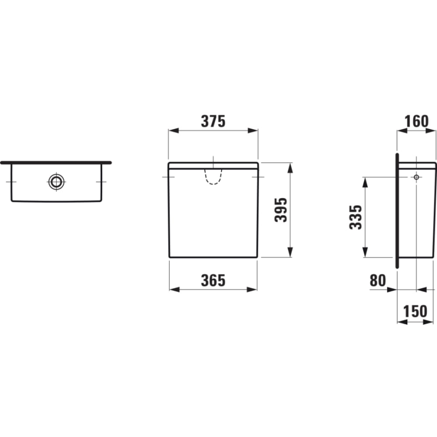 LAUFEN H8299520009721 - Spülkasten PRO seitlicher Zulauf Keramik/weiß