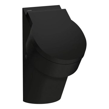 LAUFEN H8402817160001 - Urinal mit Aussparungen für VAL-Deckel, hinterer Zulauf, hinterer Ablauf, aus Keramik, matt-schwarz