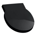 LAUFEN H8942820200001 - Couvercle pour urinoir SoftClose VAL, en duroplast, noir brillant