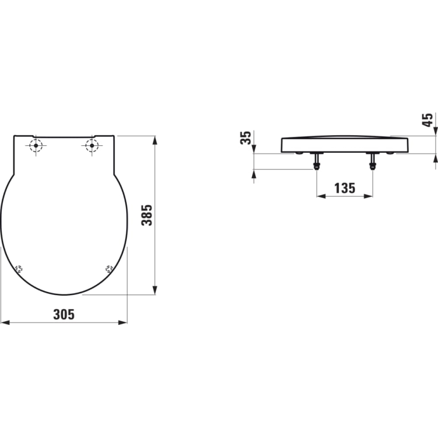 LAUFEN H8942820200001 - Urinal-Deckel SoftClose VAL aus Duroplast, hochglänzend schwarz