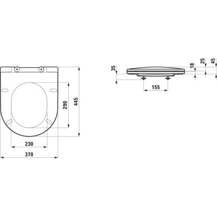 LAUFEN H8989660000001 - Sedile del water SoftClose PRO duroplast/bianco