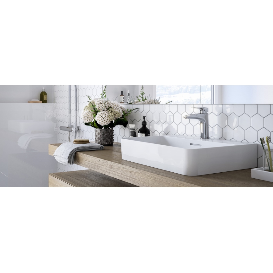 LAUFEN HF500701100000 - Rubinetto del lavandino + con scarico LAURIN 16,2 cm cromo lucido