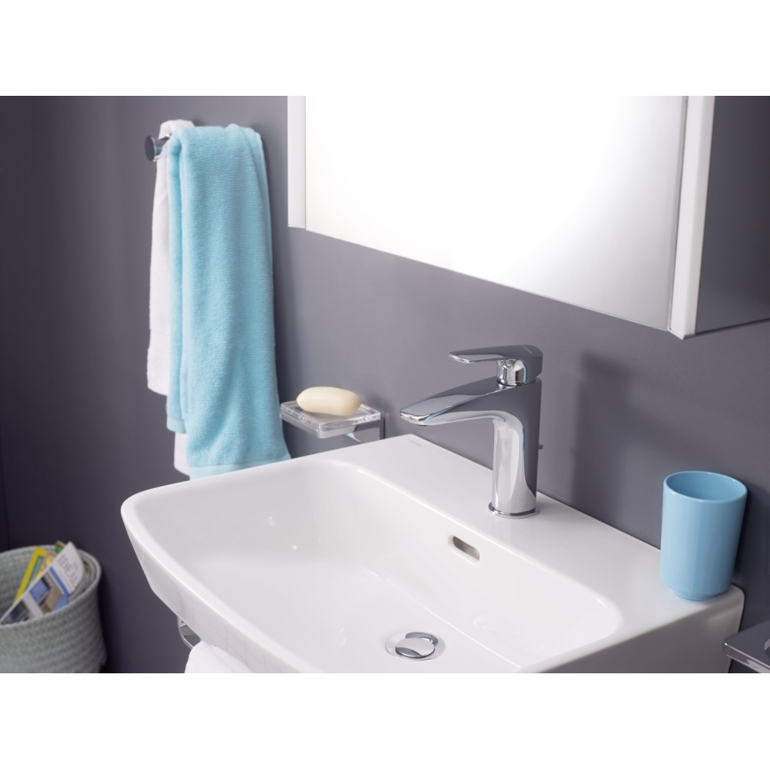 LAUFEN HF500701100000 - Rubinetto del lavandino + con scarico LAURIN 16,2 cm cromo lucido
