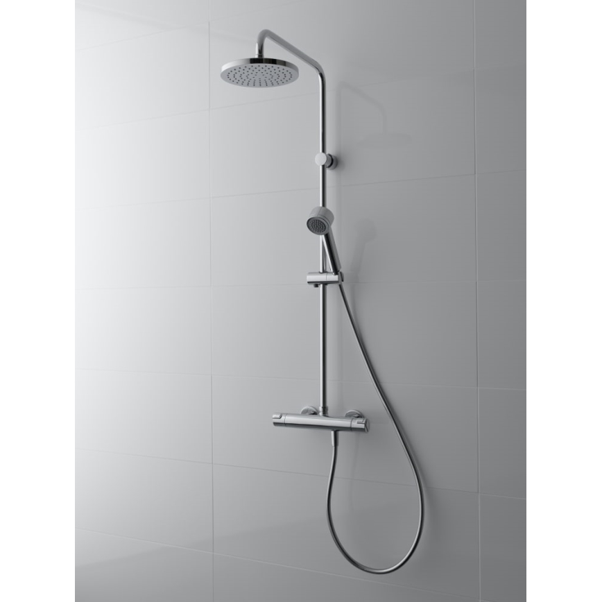 LAUFEN HF500957100600 - Set doccia con rubinetto termostatico CITYPRO cromo lucido