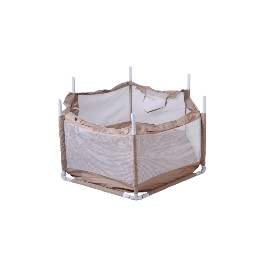 Laufstall 120 cm braun