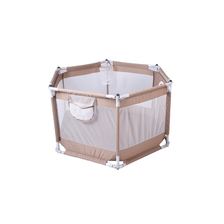 Laufstall 120 cm braun