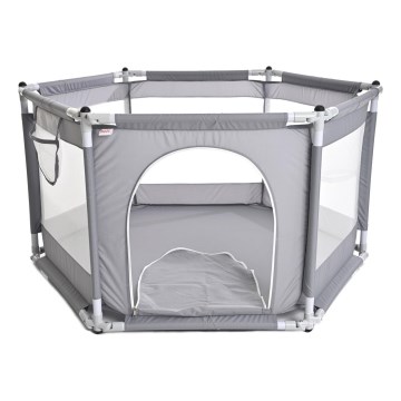 Laufstall 120 cm grau