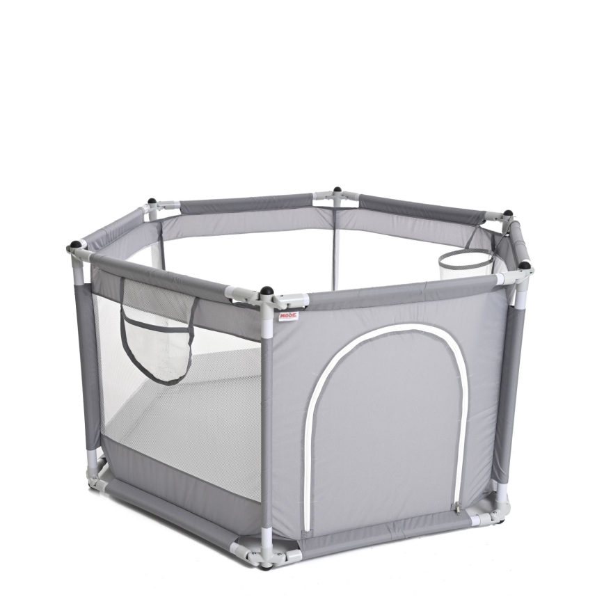 Laufstall 120 cm grau