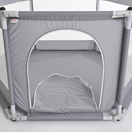 Laufstall 120 cm grau