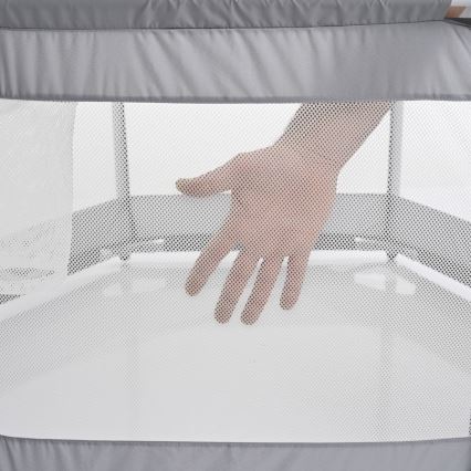 Laufstall 120 cm grau
