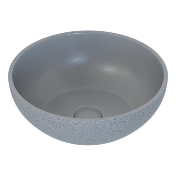 Lavabo à poser BERGEN Ø 39 cm béton/gris