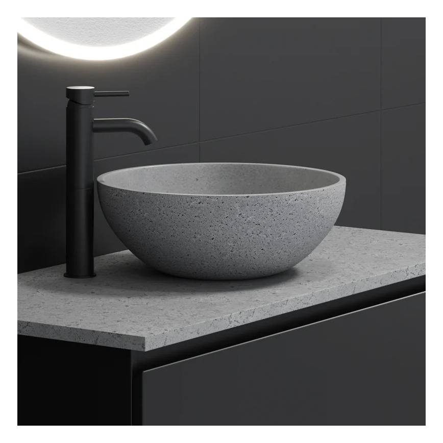 Lavabo à poser BERGEN Ø 39 cm béton/gris