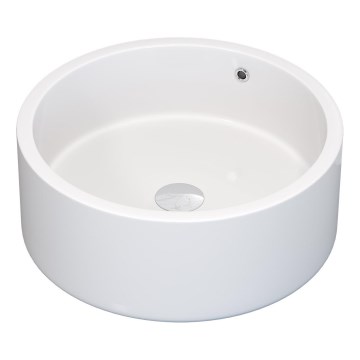 Lavabo à poser RUNDTOM Ø 41,5 cm céramique/blanc