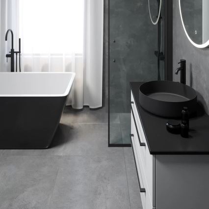 Lavabo da appoggio LJORDAL Ø 40 cm acciaio/nero